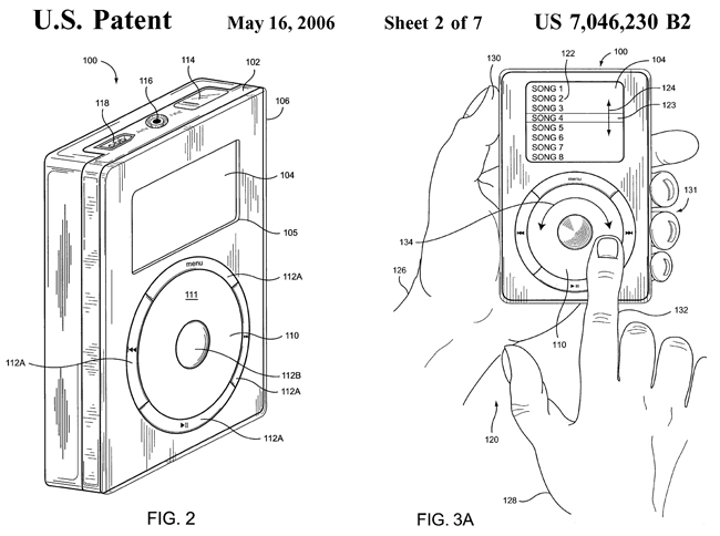 『iPod』に関する最初の米国特許権