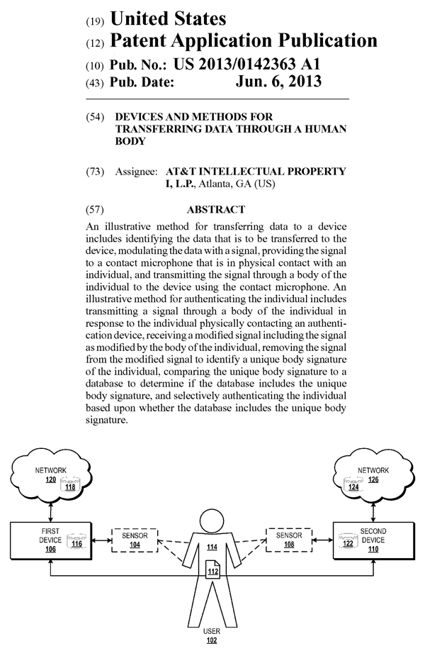 AT&Tの米国特許出願