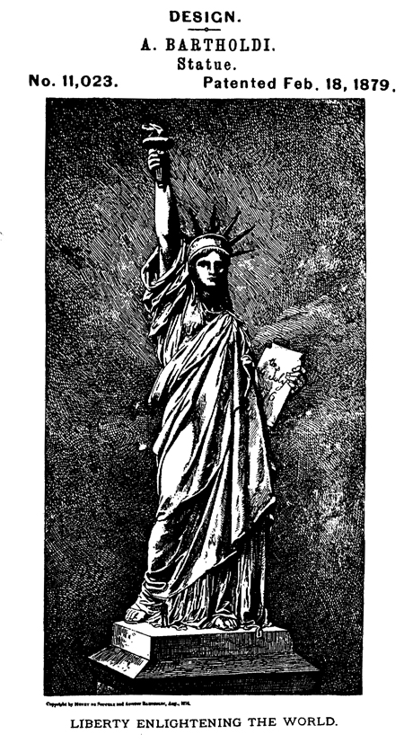 自由の女神に関する米国デザイン特許