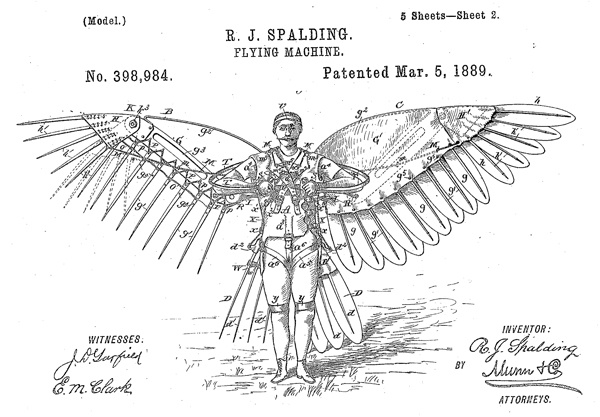 1889年に登録された米国特許権