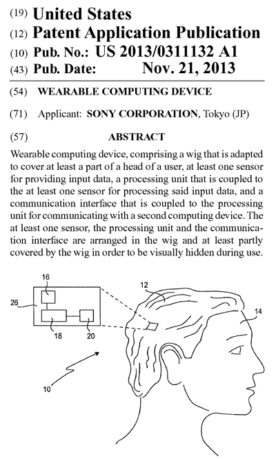 ソニーの米国特許出願