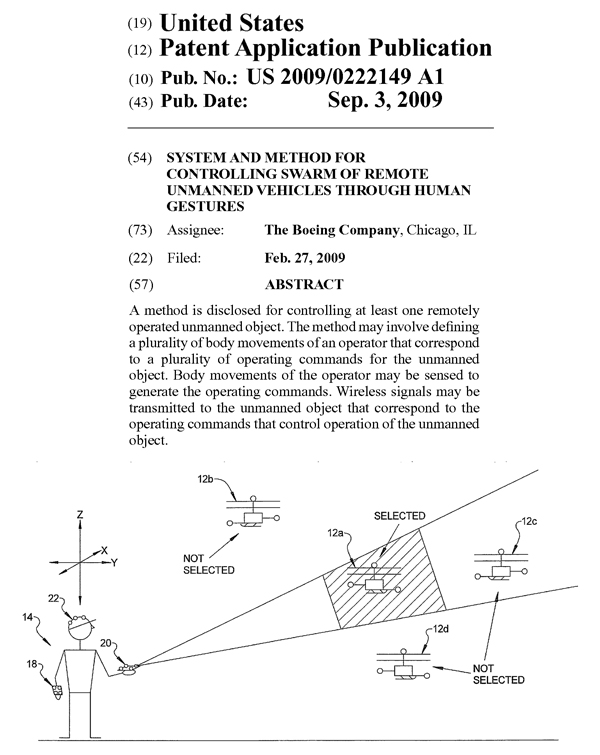 ボーイングの米国特許出願